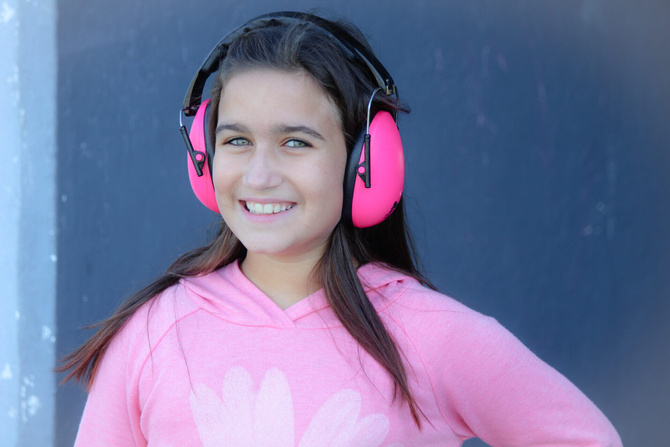 Słuchawki dla dzieci z autyzmem Aspergerem +3lat Petal Pink BANZ