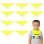 Chusta odblaskowa bandana z pasem odblaskowym dzieci 45x45x66cm żółta 10szt