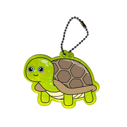 Brelok breloczek gadżet odblaskowy odblask zawieszka żółw