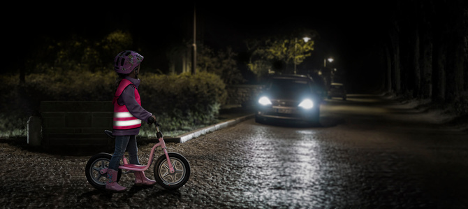 Kamizelka odblaskowa ostrzegawcza róż z kapturem dzieci 80-130cm 3-6l 10szt