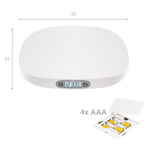 Waga dla niemowląt niemowlęca elektroniczna do 25 kg + miara BabyCare REER
