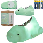 Lampka nocna LED timer dinozaur REER +baterie AAA