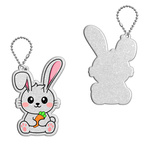 Brelok breloczek gadżet odblaskowy odblask zawieszka królik zając króliczek