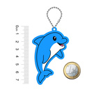 Brelok breloczek gadżet odblaskowy odblask zawieszka delfin