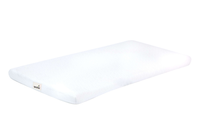 Łóżeczko drewniane dostawne 4w1 dostawka sofa biurko HATO + materac GEUTHER