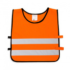 Kamizelka odblaskowa ostrzegawcza pomarańczowa dla dzieci szkolnych 45x50cm