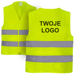 Kamizelka odblaskowa VEST2 BHP z nadrukiem logo