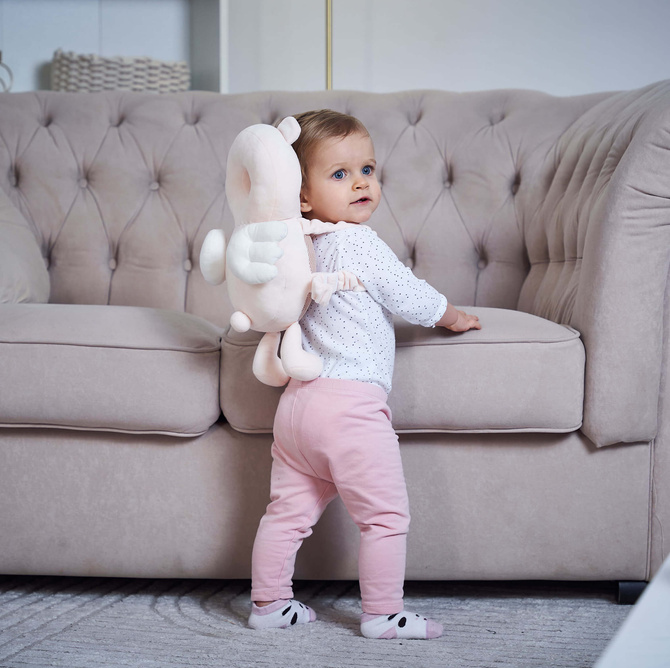 Poduszka szelki plecak bezpieczeństwa do nauki chodzenia miś SafeTeddy