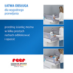 Barierka zabezpieczająca przed upadkiem z przewijaka 80x75cm REER