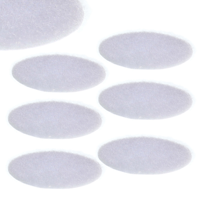 Kółko samoprzylepne pętelka miś do rzepu białe 5cm 6szt