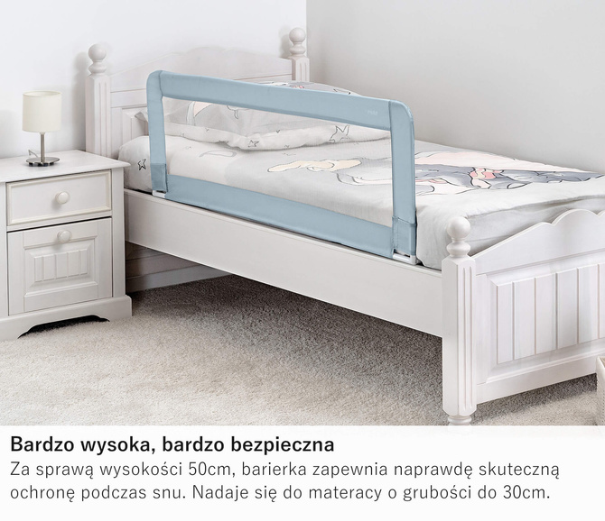 Barierka XL ochronna do łóżka dzieci 150x50cm REER