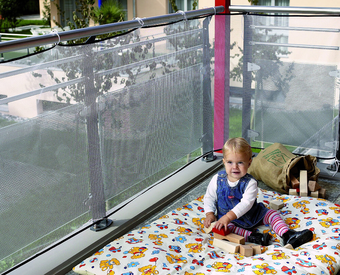 Zabezpieczenie balustrady siatka 294x94cm REER