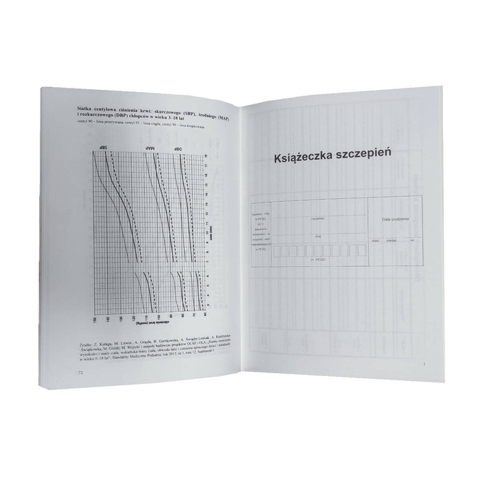 Książeczka Zdrowia Dziecka Książeczka Szczepień wzór 2025r A5 + okładka