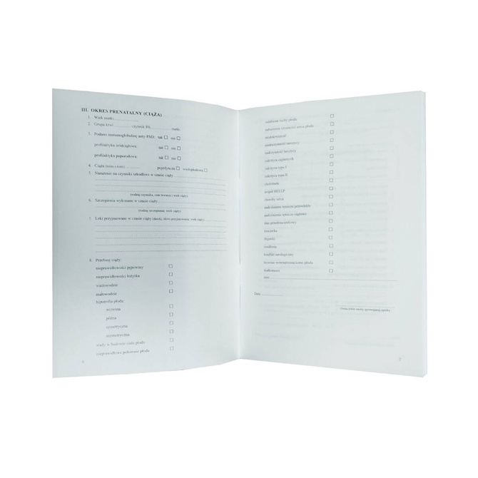 Książeczka Zdrowia Dziecka Książeczka Szczepień A5+okładka jednorożec