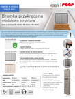 Bramka ochronna zabezpieczająca przykręcana 63-103,5cm REER