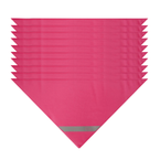 Chusta odblaskowa bandana z pasem odblaskowym dzieci 45x45x66cm różow 10szt