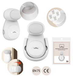 Stoper odbojnik klin automatyczny zabezpieczenie blokada do drzwi SafeTeddy