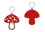 Brelok breloczek gadżet odblaskowy odblask zawieszka grzybek muchomor