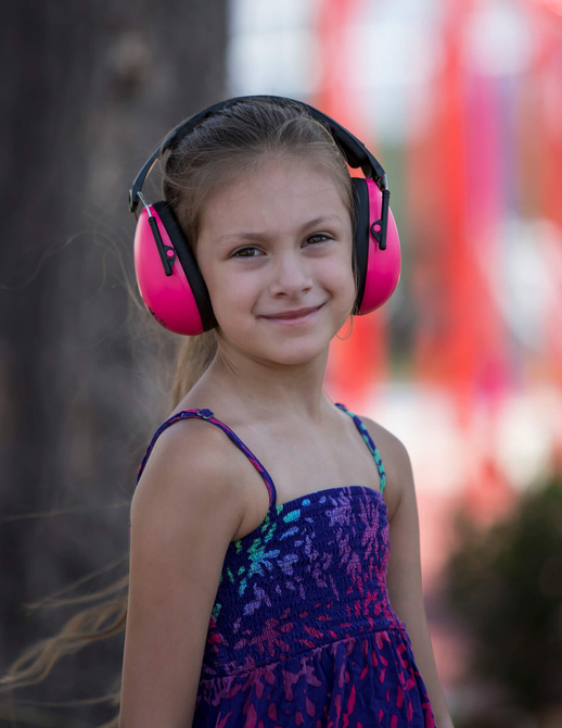 Słuchawki dla dzieci z autyzmem Aspergerem +3lat Petal Pink BANZ