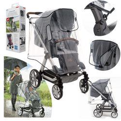 Osłona folia przeciwdeszczowa XL na rzep na wózek