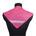 Chusta odblaskowa bandana z pasem odblaskowym dzieci 45x45x66cm różow 10szt