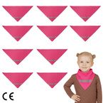 Chusta odblaskowa bandana z pasem odblaskowym dzieci 45x45x66cm różow 10szt