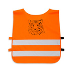 Kamizelka odblaskowa z własnym nadrukiem dla dzieci młodzieży logo napis