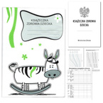 Książeczka Zdrowia Dziecka Książeczka Szczepień A5+okładka zebra