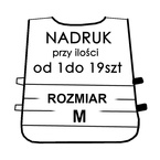 Usługa nadruku 1szt przy zakupie 1-19szt kamizelek