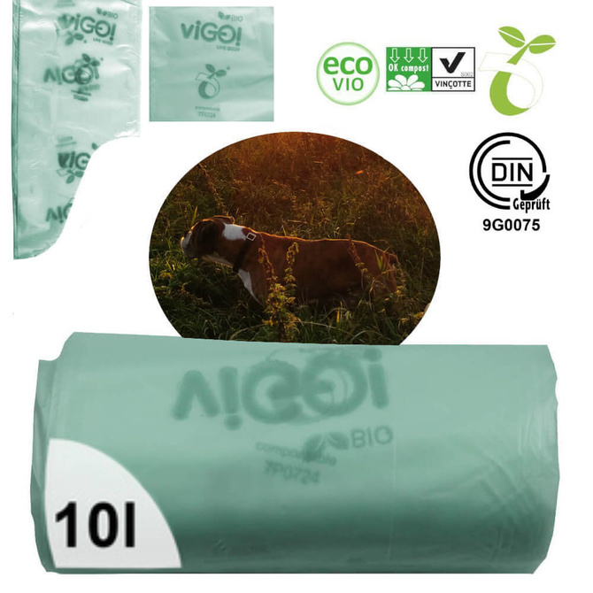 Worki na psie odchody biodegradowalne 10L 10szt