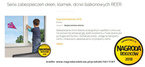 Zabezpieczenie klamki okna drzwi balkonowych REER