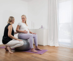 Piłka gimnastyczna 65cm fitness dla kobiet w ciąży anti-burst +pompka REER