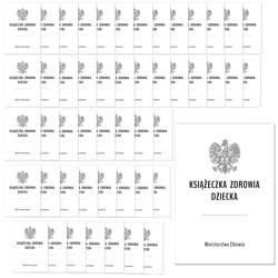 Książeczka Zdrowia Dziecka, Książeczka Szczepień A5 50 sztuk 