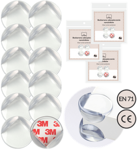 Zabezpieczenie narożników rogów mebli osłona narożniki 12szt SafeTeddy