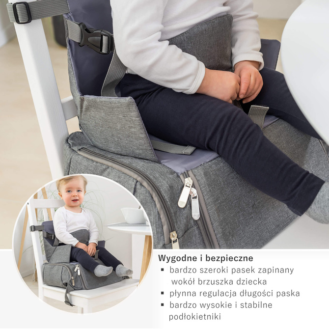 Krzesełko podróżne karmienia torba wózka 2w1 REER