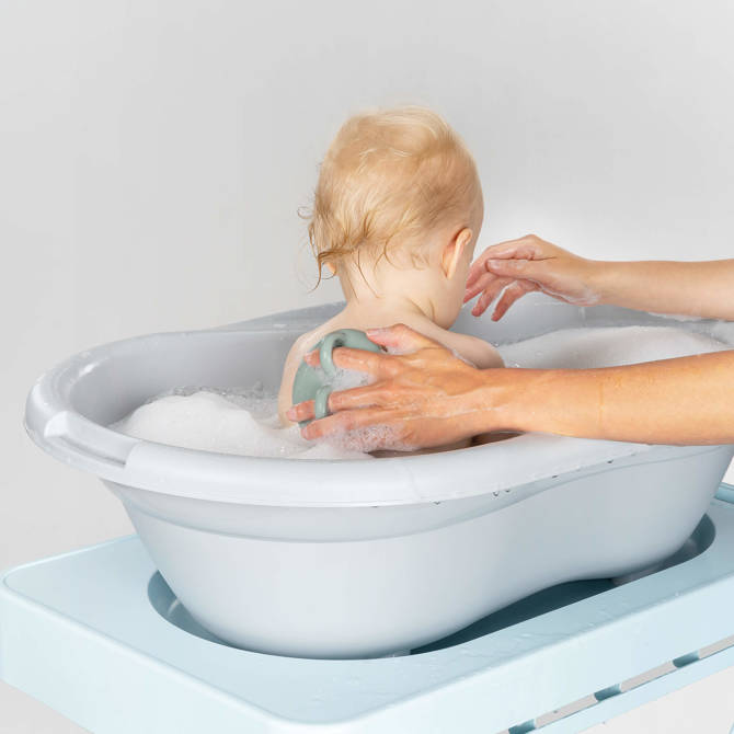 Silikonowa gąbka myjka dla dzieci niemowląt REER