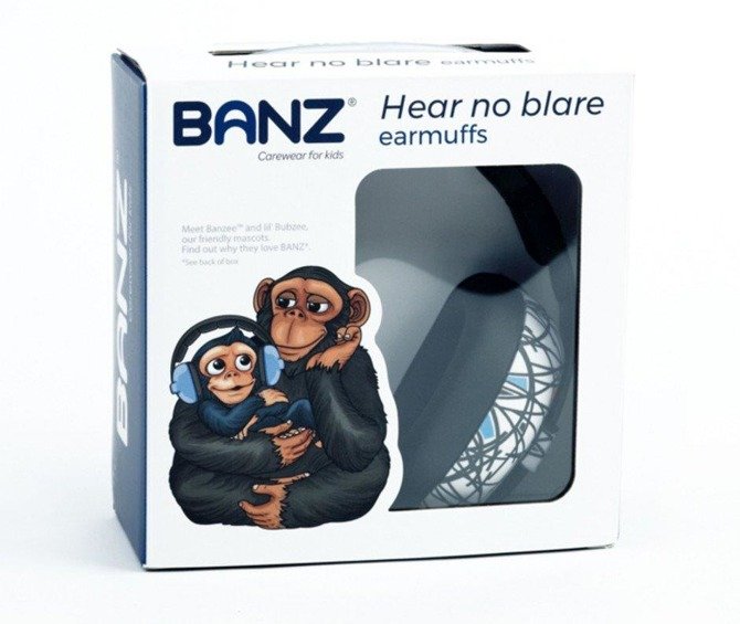 Słuchawki ochronne nauszniki dzieci do 3lat BANZ