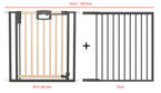 Bramka barierka rozporowa zabezpieczająca 152,5-160,5cm drzwi GEUTHER